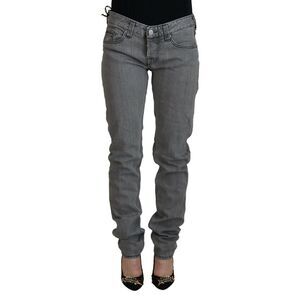 Care Label Grey Straight Leg Jeans Women Gray Jeans & Pants